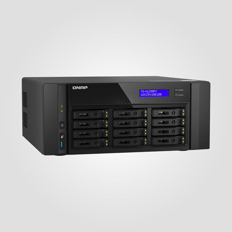 ذخیره ساز کیونپ مدل QNAP TS-h1290FX-7302P-256 — تصویر ۴