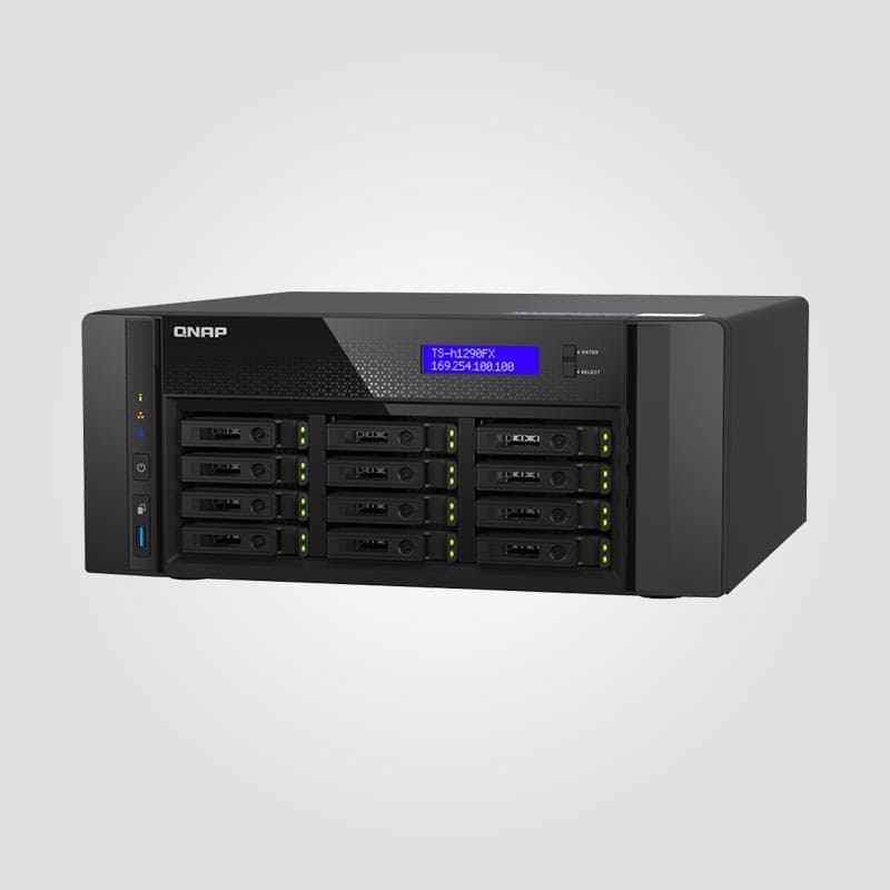 ذخیره ساز کیونپ مدل QNAP TS-h1290FX-7302P-256 — تصویر ۵