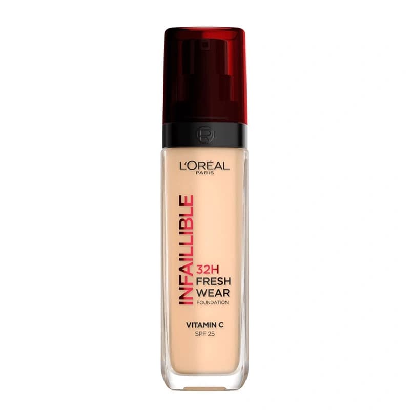 کرم پودر لورال 32 ساعته شماره 140 مدل اینفالیبل فرش ور شیشه ای Loreal