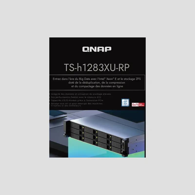 ذخیره ساز QNAP TS-h1283XU-RP-E2136-128G