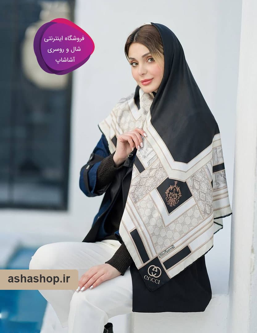 روسری دورحاشیه گوچی — تصویر ۴