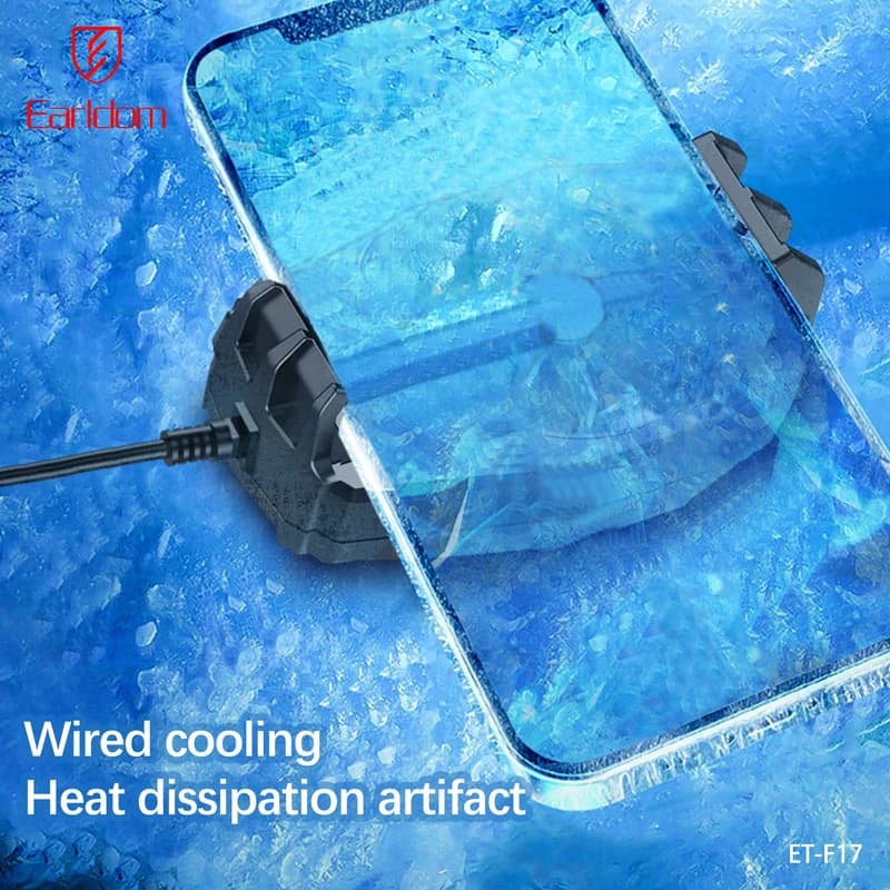 خنک کننده گوشی موبایل ارلدام مدل MINI COLING FAN F17 — تصویر ۲