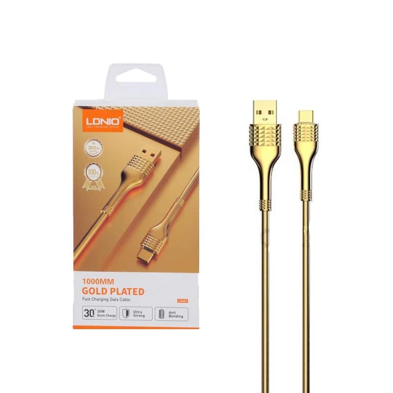 کابل تبدیل USB به USB-C الدینیو مدل LS651 طول یک متر