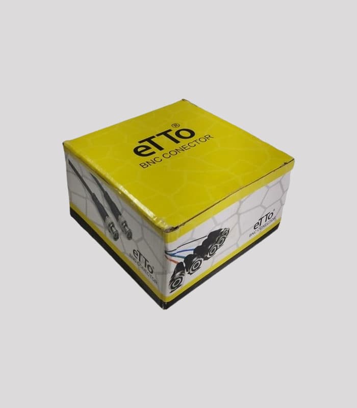 فیش BNC پرسی بسته 100 تایی برند etto اصلی