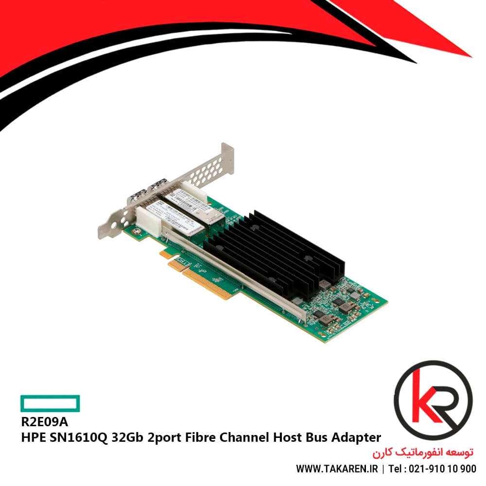کارت فیبر اچ پی مدل HPE SN1610Q 32Gb 2‑port Fibre Channel Host Bus Adapter R2E09A