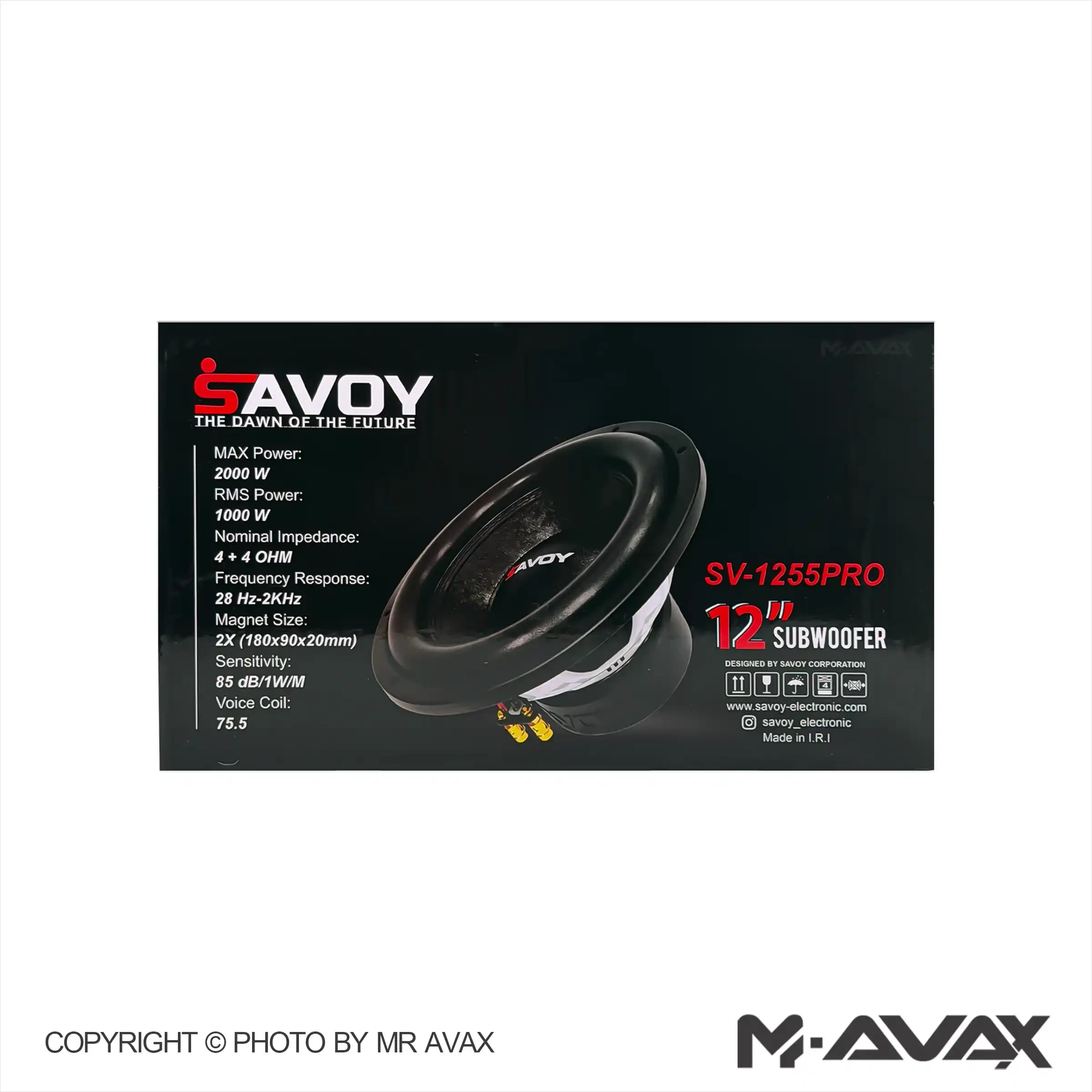 ساب ووفر 12 اینچ ساووی SV-1255PRO — تصویر ۳