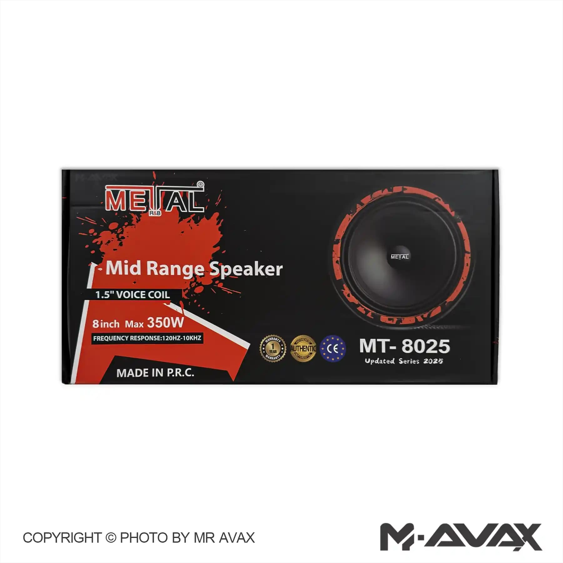 میدرنج 8اینچ متال مدل MT-8025(دو عددی) — تصویر ۲