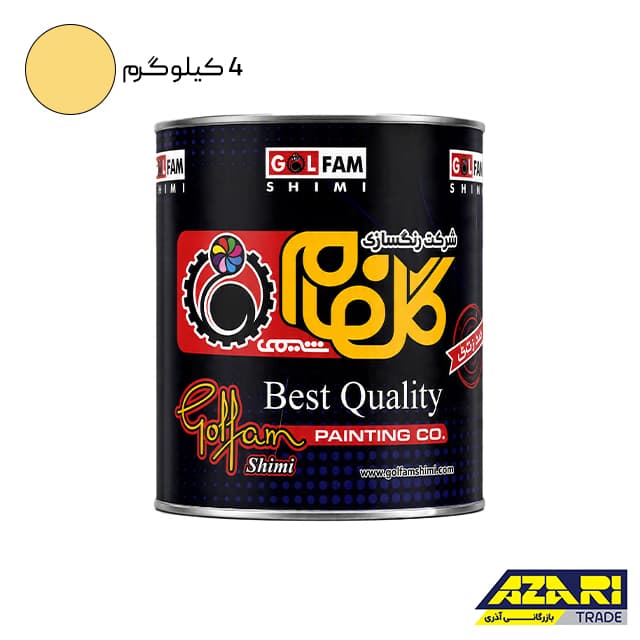 رنگ روغنی سوله کرم روشن گلفام کد 301 گالن