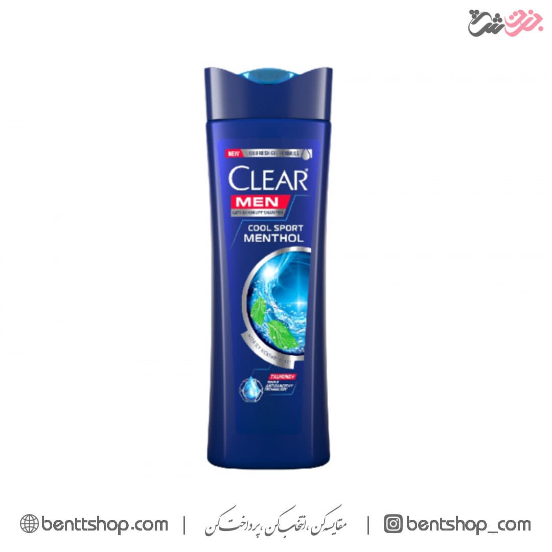 شامپو خنک کننده مردانه کلیر مدل Cool Sport Menthol حجم 165میلی لیتر — تصویر ۳