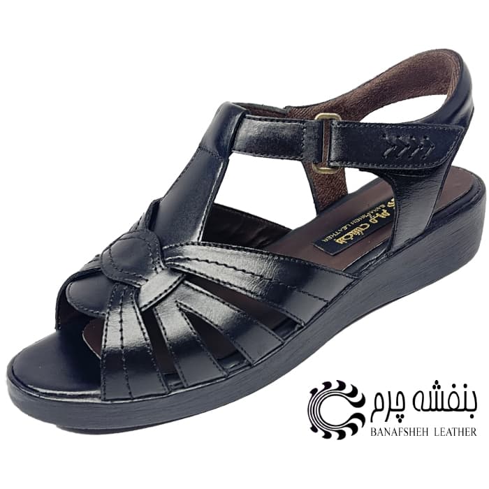 صندل زنانه چرم مینا — تصویر ۴