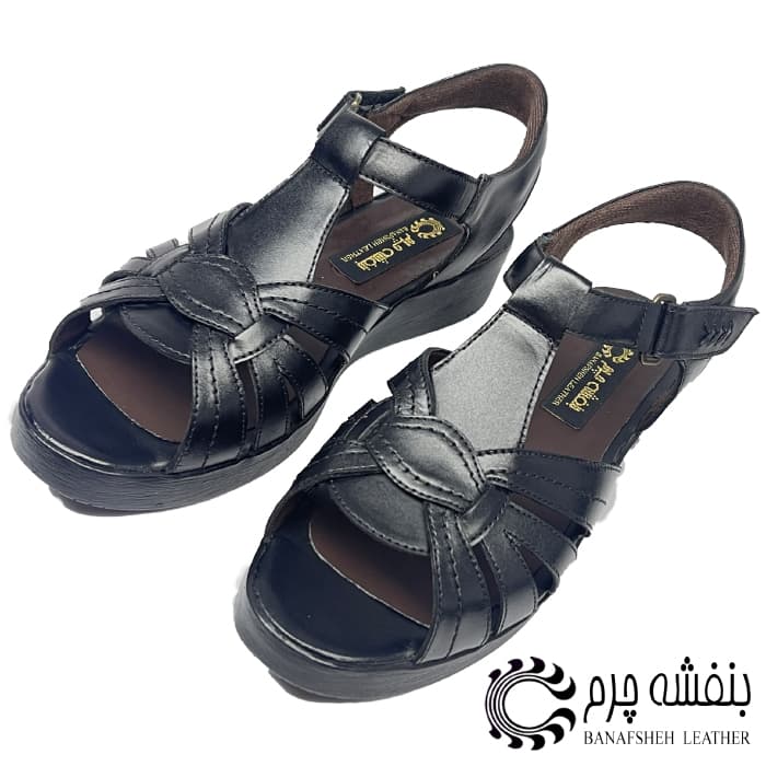 صندل زنانه چرم مینا — تصویر ۲