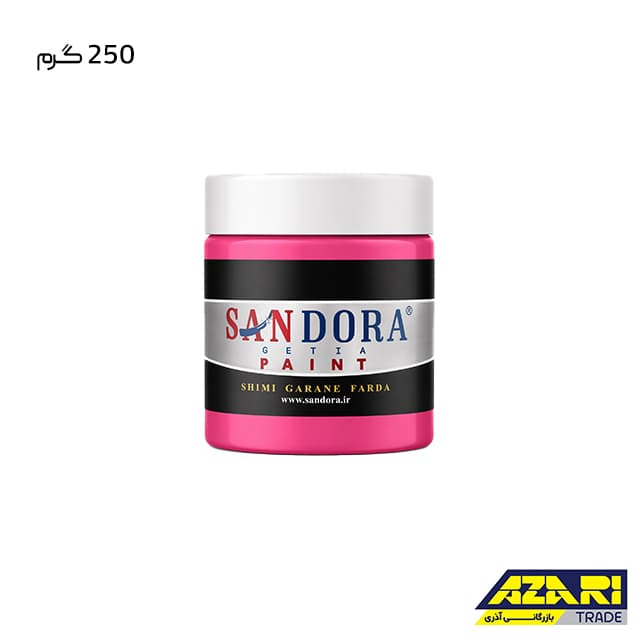رنگ تزئینی صورتی ساندورا کد 125 (250گرم)