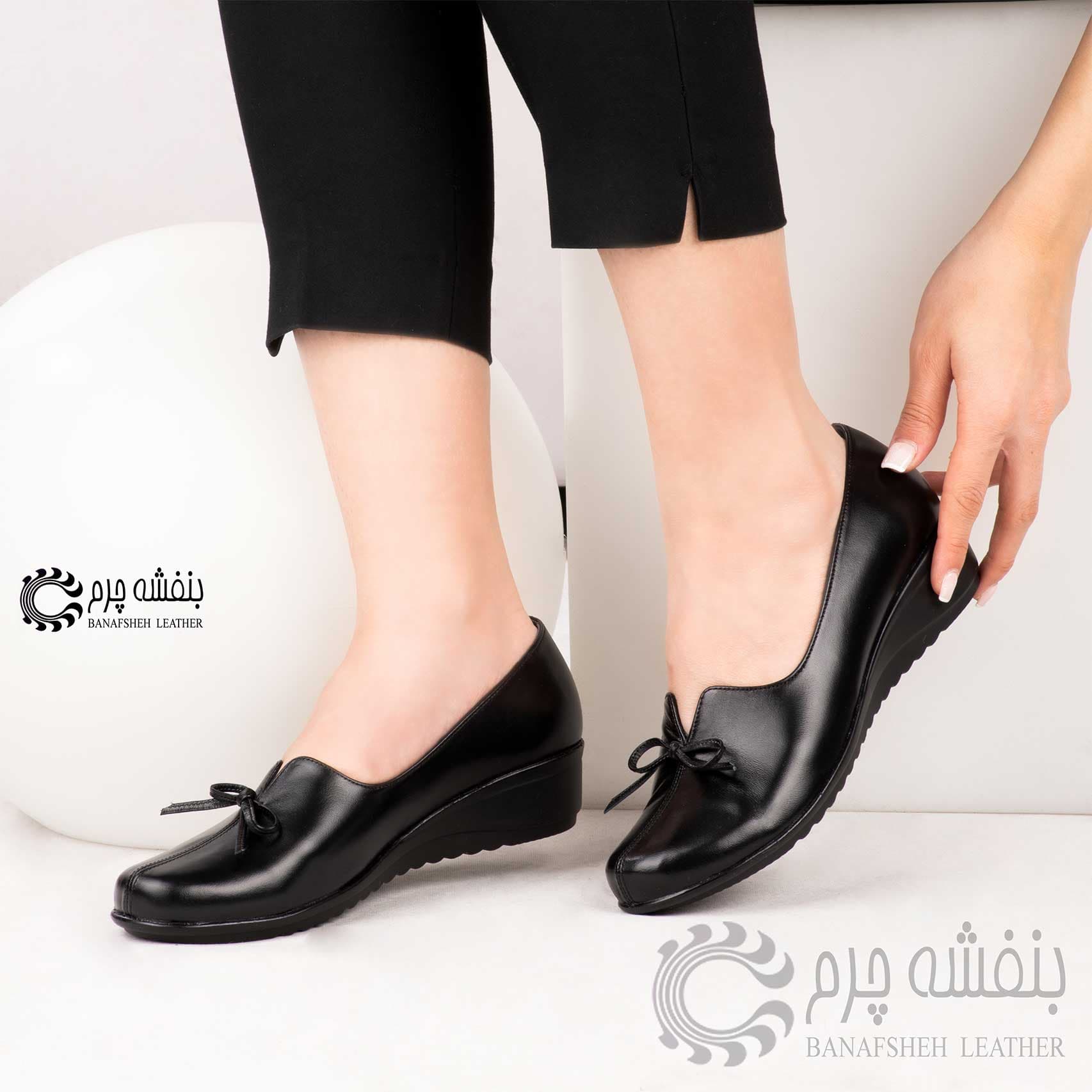 کفش زنانه چرم پروانه — تصویر ۴
