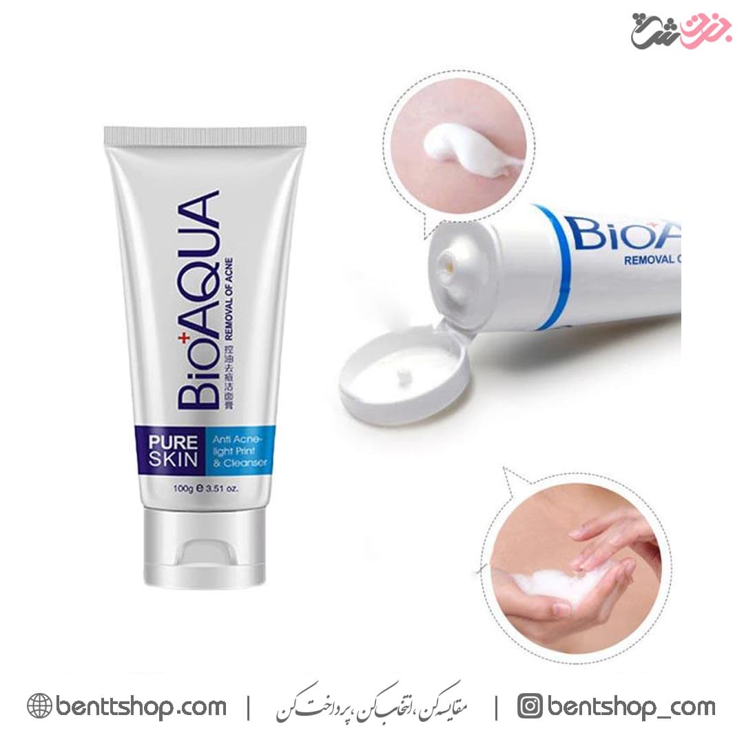 فوم شستشوی ضد جوش و آکنه صورت بیوآکوا BIOAQUA — تصویر ۳