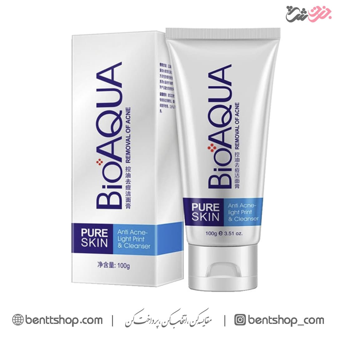 فوم شستشوی ضد جوش و آکنه صورت بیوآکوا BIOAQUA