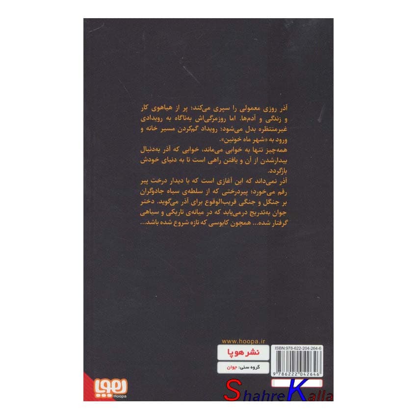 کتاب شهر ماه خونین جلد اول اثر زهرا سعیدزاده انتشارات هوپا — تصویر ۲