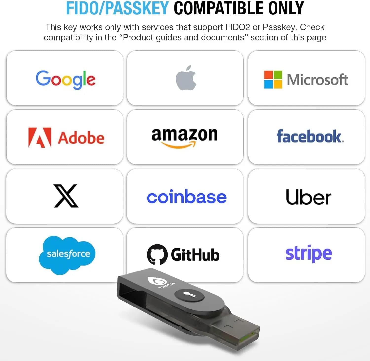 Thetis FIDO2 Security Key – Passkey & USB-A — تصویر ۷
