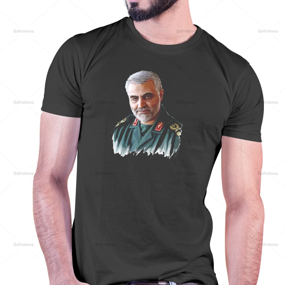 تیشرت با عکس سردار سلیمانی کد 254