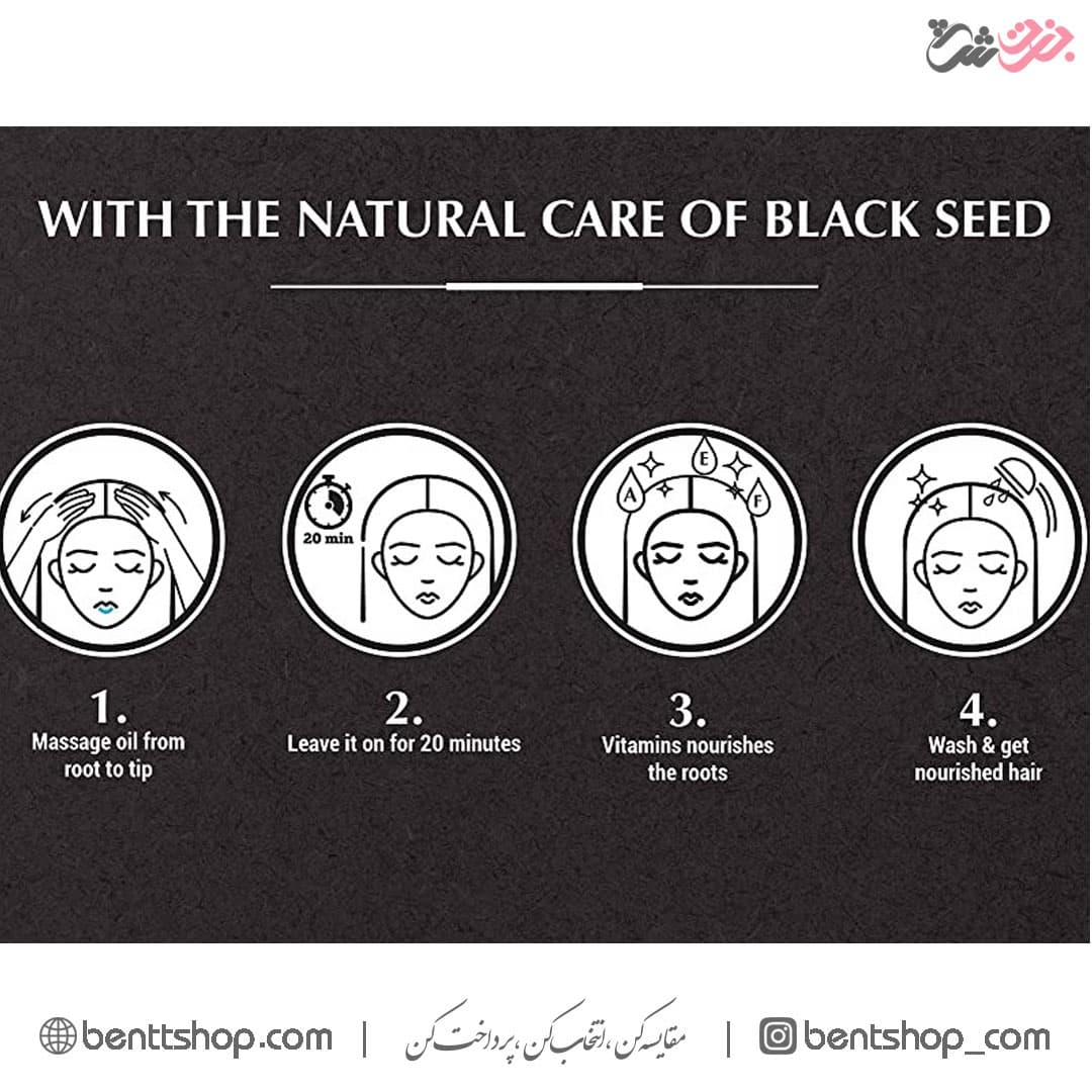 روغن موی سیاه دانه واتیکا 200 میلی لیتر — تصویر ۶
