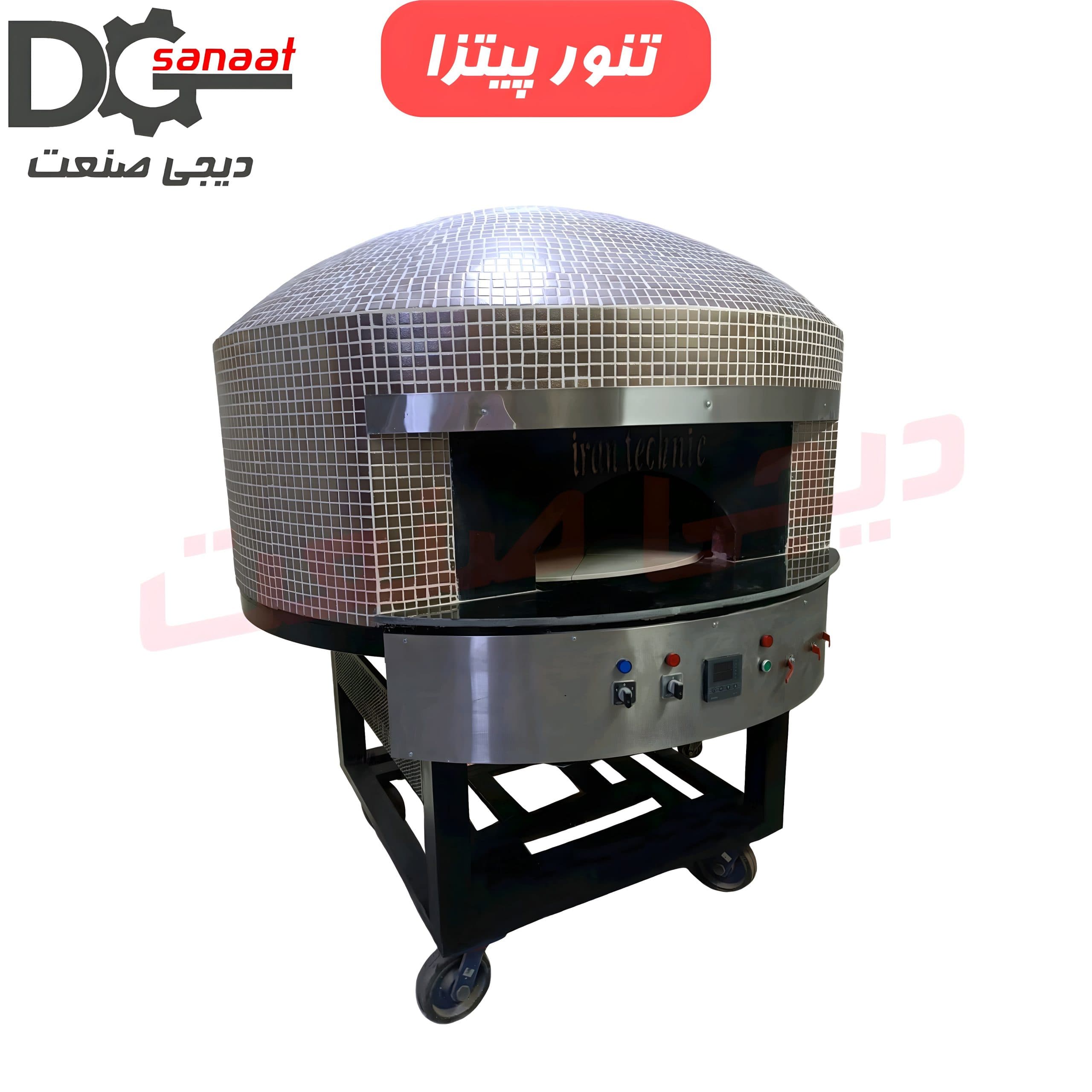 تنور پیتزا گردان آجری