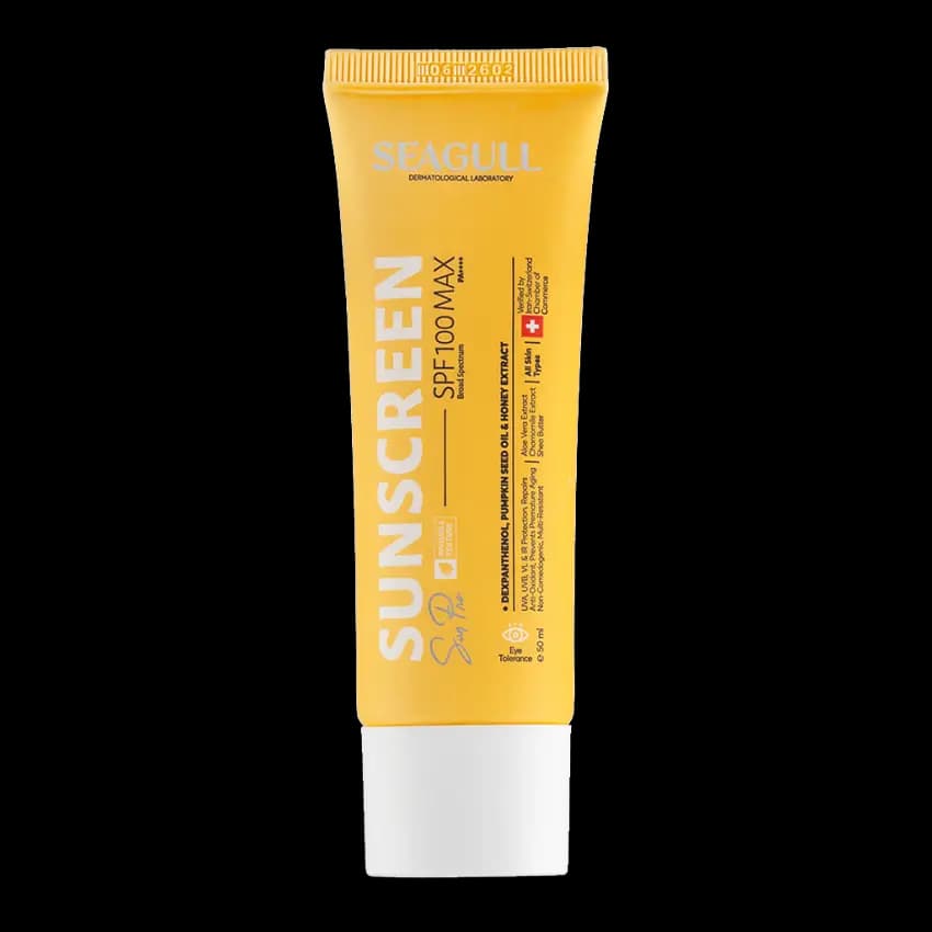 کرم ضد آفتاب بی رنگ انواع پوست سی گل SPF100 — تصویر ۲
