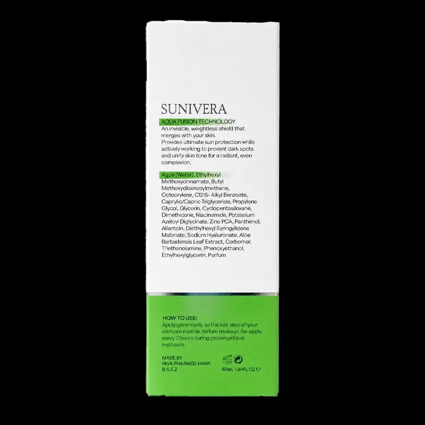 ضد آفتاب ضد جوش فیوژن واتر سانیورا +SPF50 — تصویر ۴