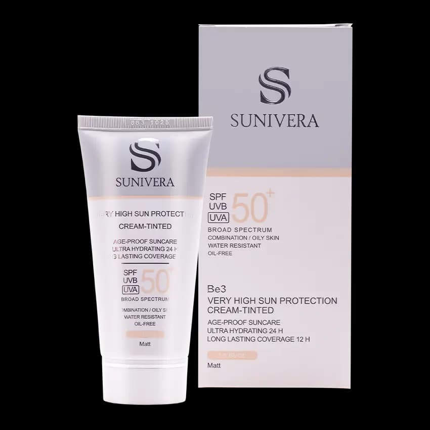 کرم ضد آفتاب رنگی پوست چرب سانیورا SPF50 — تصویر ۸