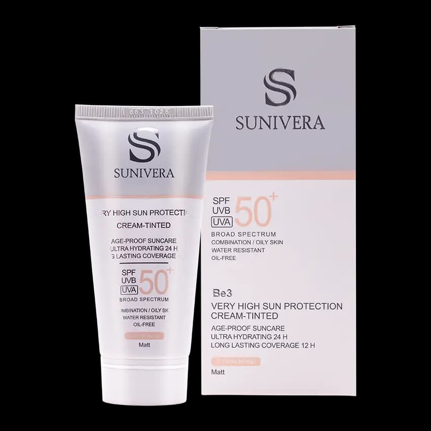 کرم ضد آفتاب رنگی پوست چرب سانیورا SPF50 — تصویر ۴
