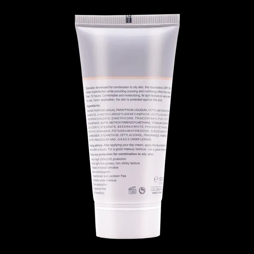 کرم ضد آفتاب رنگی پوست چرب سانیورا SPF50 — تصویر ۷