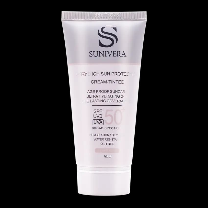 کرم ضد آفتاب رنگی پوست چرب سانیورا SPF50