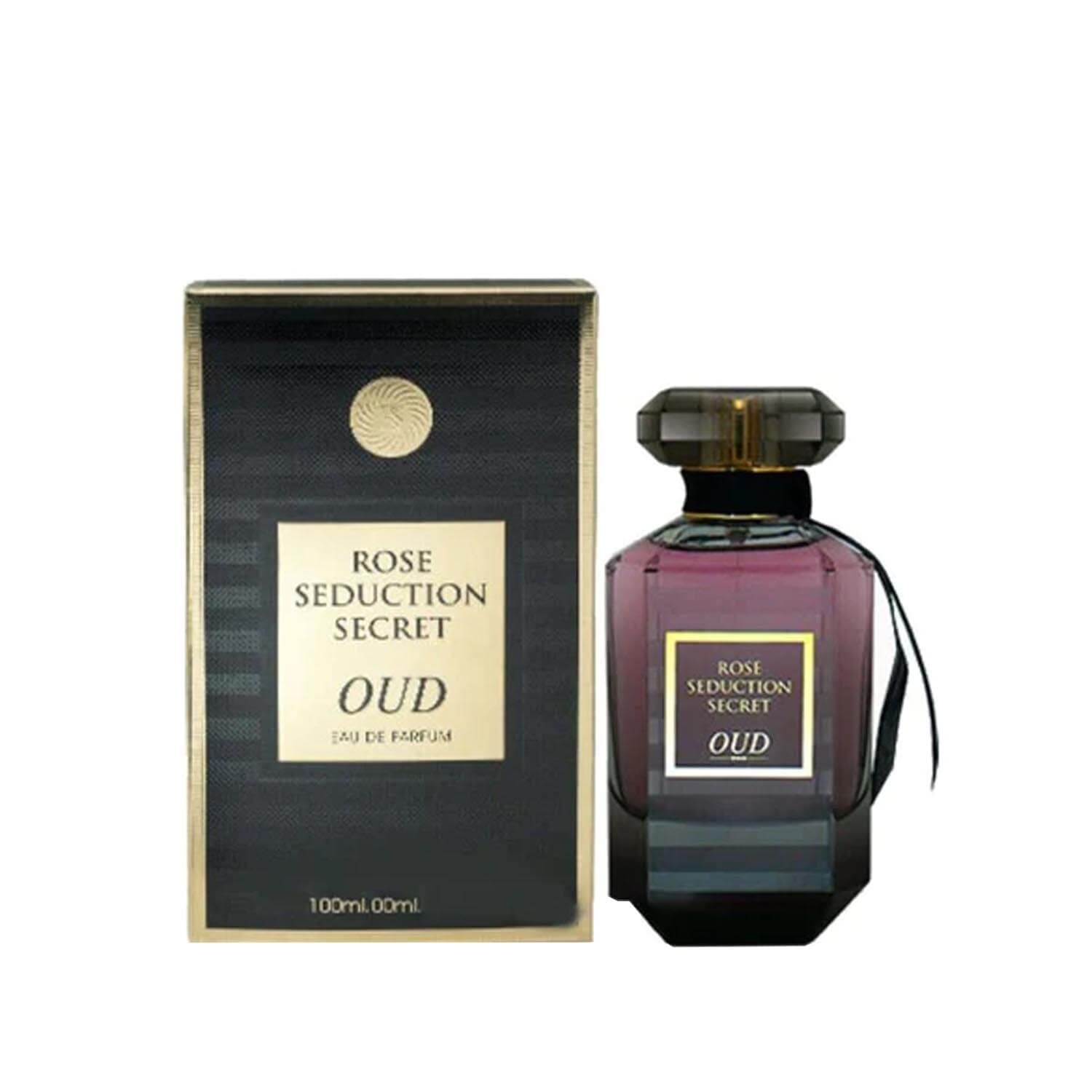 ادکلن رز سداکشن سکرت عود (رایحه ویکتوریا سکرت بامب شل عود) زنانه فرگرانس ورد – Fragrance World rose Seduction Secret Oud