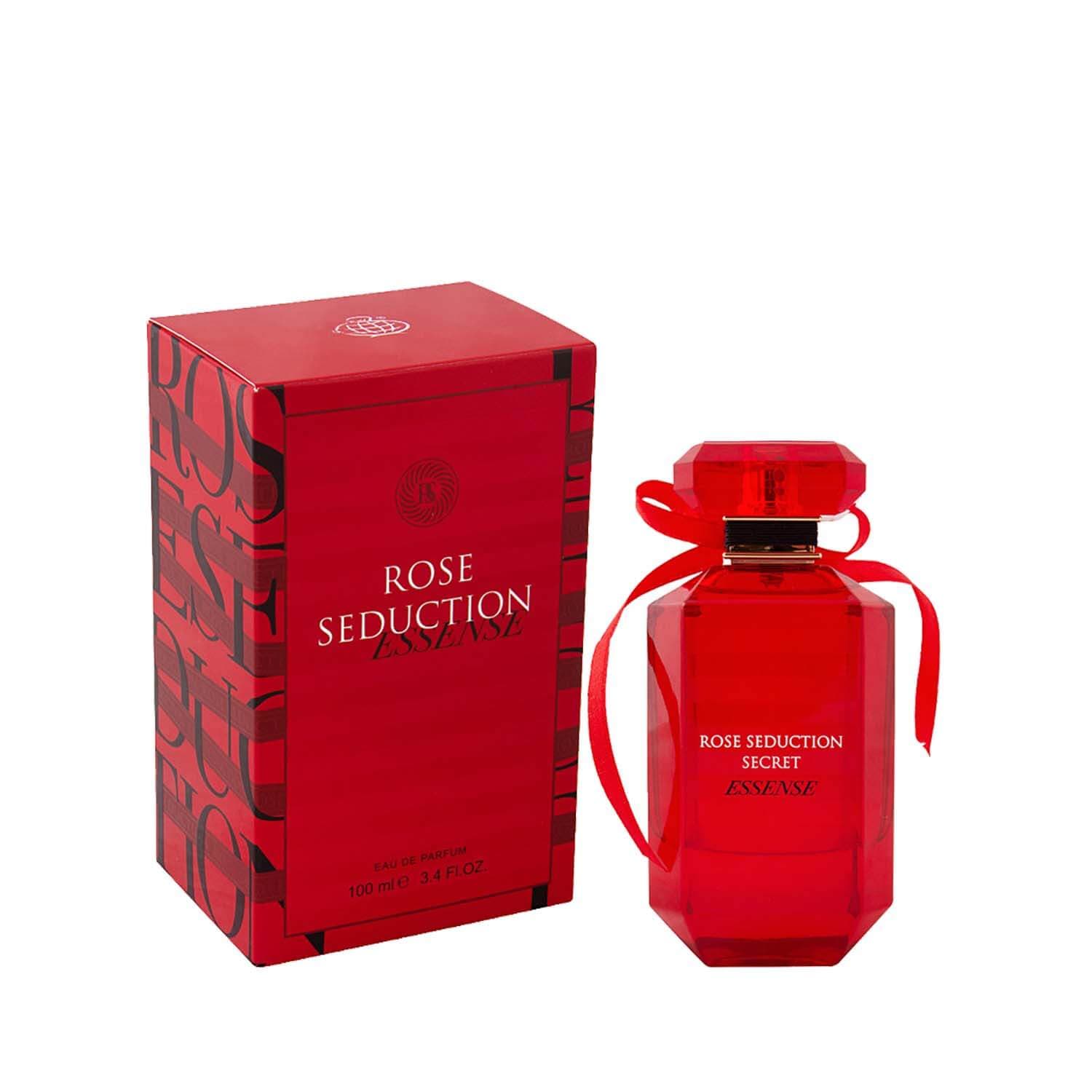 ادکلن رز سداکشن سکرت اسنس (رایحه ویکتوریا سکرت بامب شل اینتنس) زنانه فراگرنس ورد – Rose seduction secret essence
