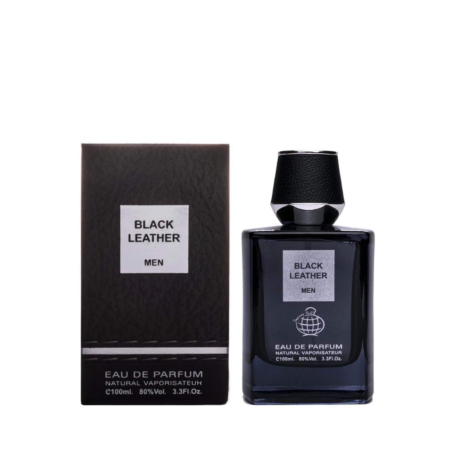 ادکلن بلک لدر (رایحه کرید اونتوس) مردانه فراگرنس ورد با اسپری – Fragrance world black leather