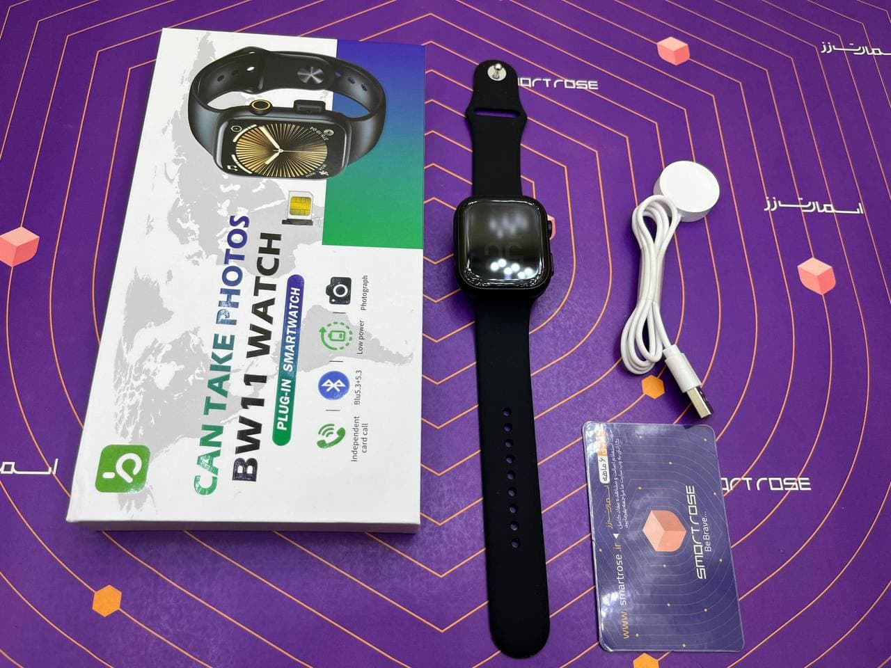 ساعت هوشمند طرح اپل واچ سیم کارتخور و بلوتوثی و دوربین دار مدل BW11 WATCH — تصویر ۳
