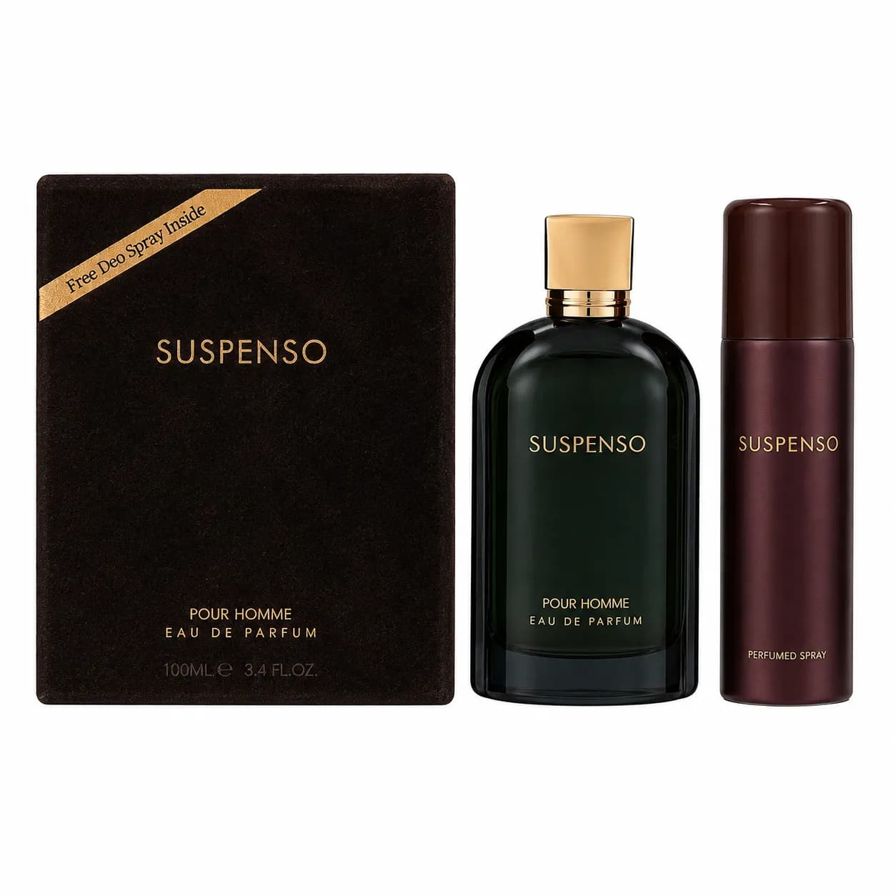 ادکلن سوسپنسو با اسپری فرگرانس مردانه | ادکلن Fragrance World Suspeso With Spray — تصویر ۵