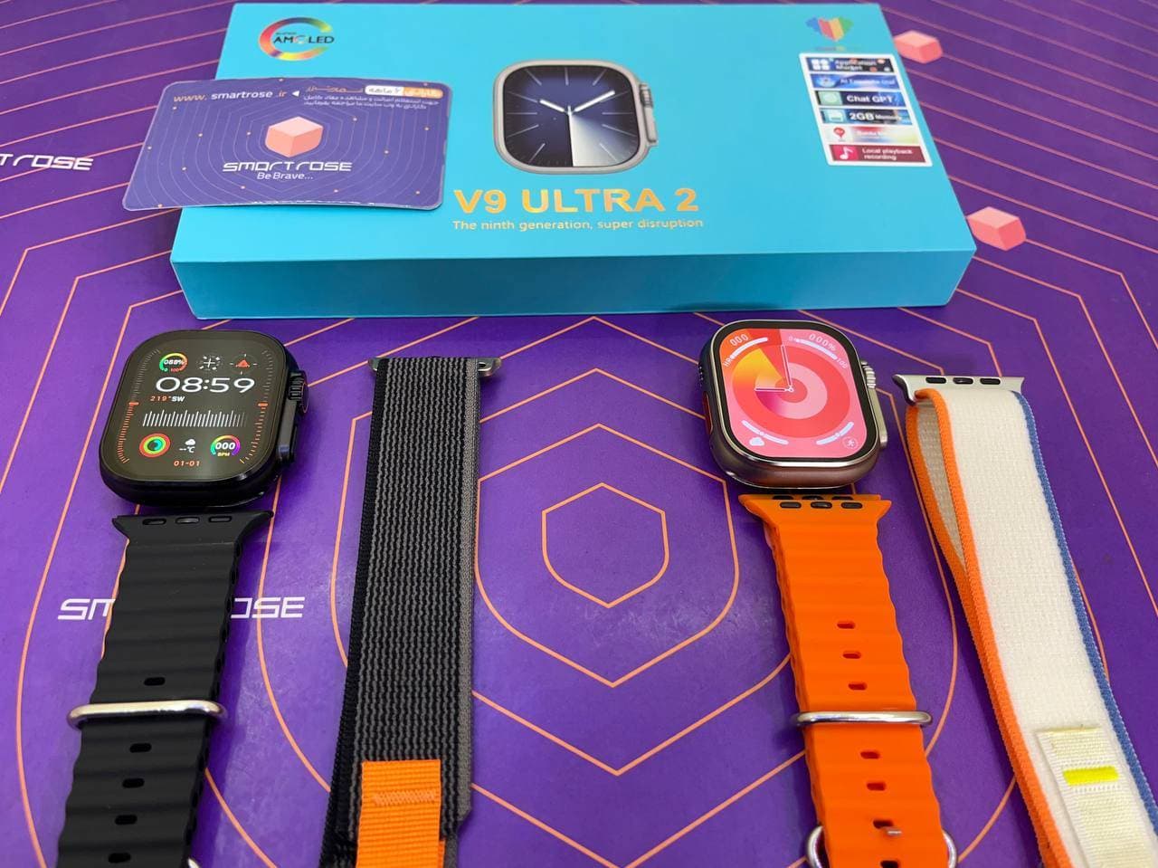 ساعت هوشمند طرح اپل واچ اولترا مدل V9 ULTRA 2 دارای گالری عکس و با گارانتی — تصویر ۶