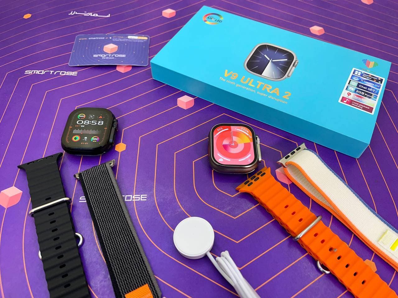 ساعت هوشمند طرح اپل واچ اولترا مدل V9 ULTRA 2 دارای گالری عکس و با گارانتی — تصویر ۴
