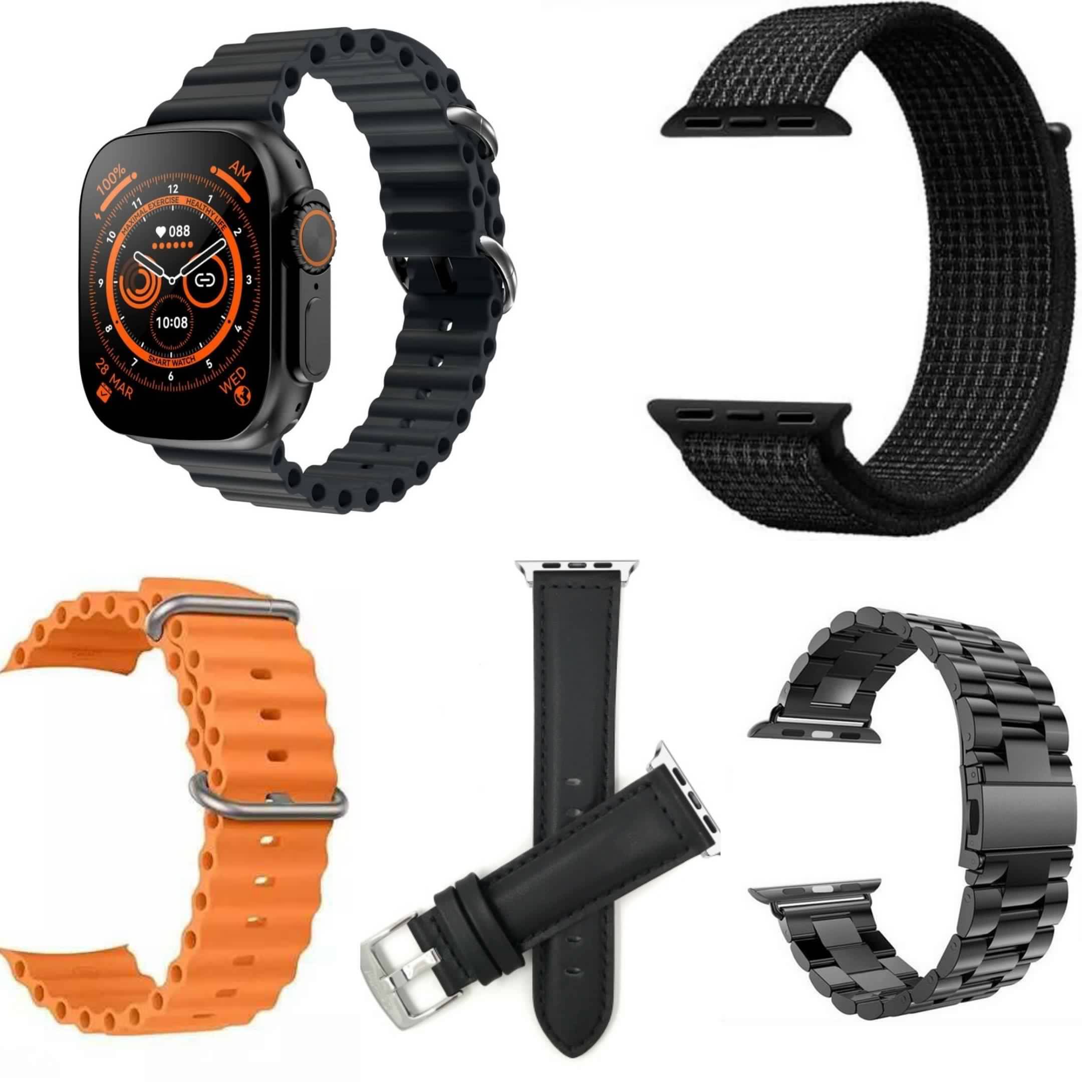 ساعت هوشمند طرح اپل واچ اولترا MC70 ULTRA MAX با 5 بند با گارانتی