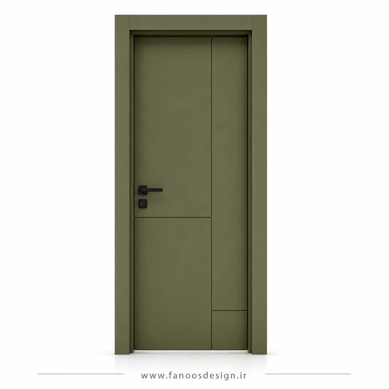 درب اتاق اداری سبز یشمی کد 30556
