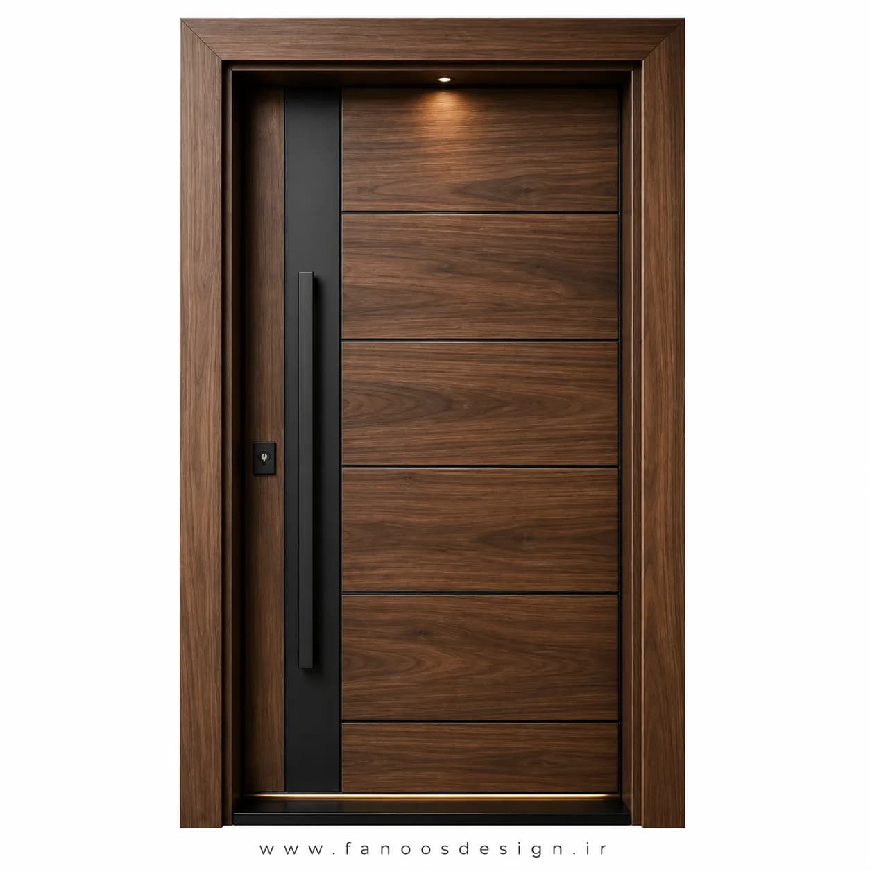 درب مدرن ضد سرقت با طراحی مینممال سایز 120*220 کد 30515 — تصویر ۴
