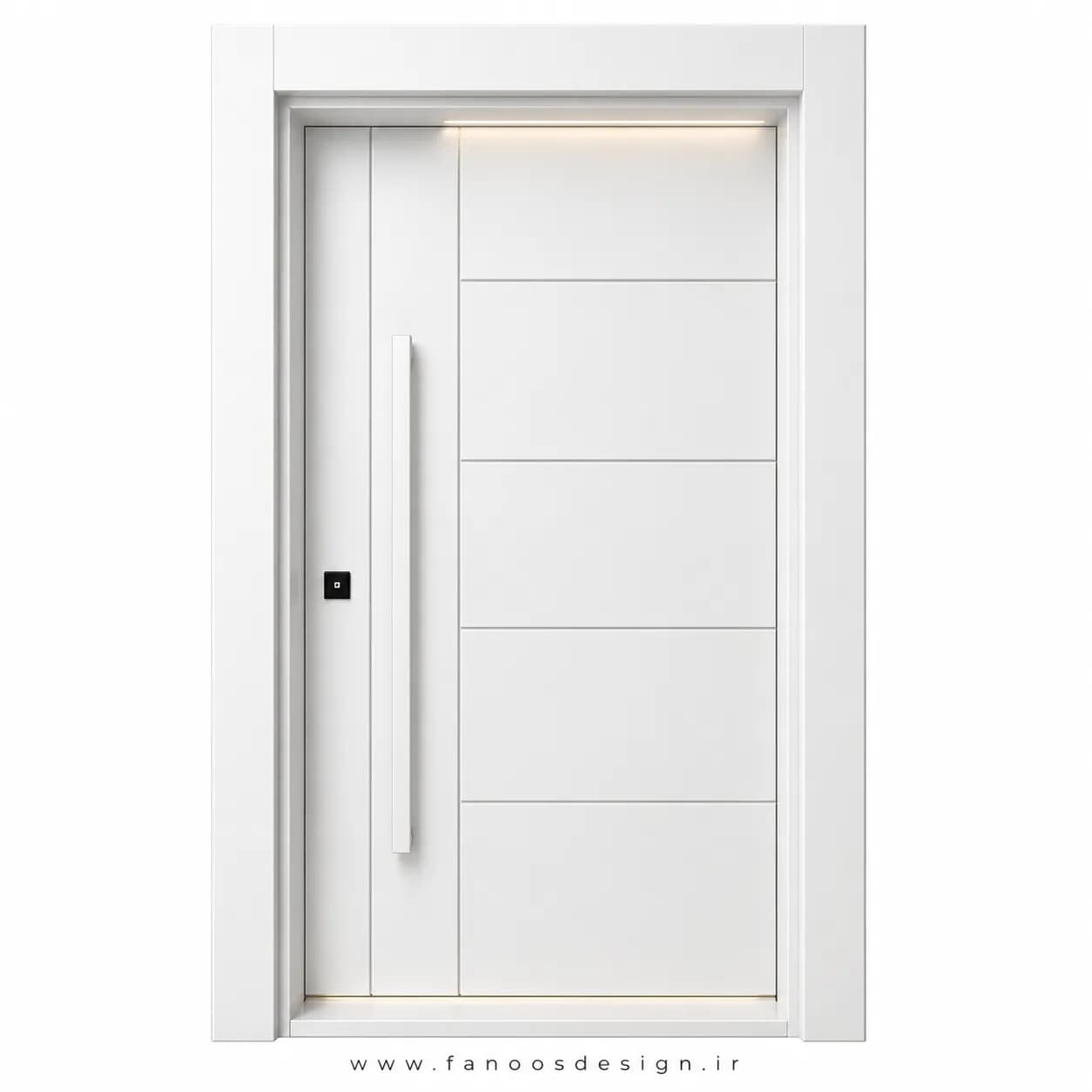 درب مدرن ضد سرقت با طراحی مینممال سایز 120*220 کد 30515 — تصویر ۶