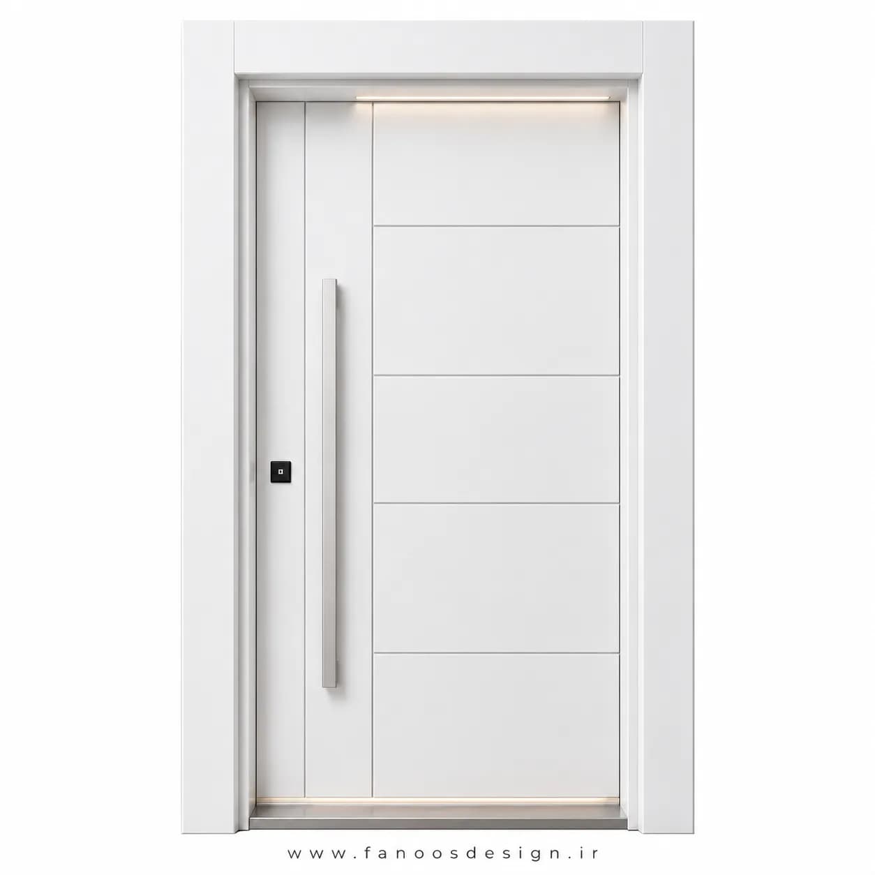 درب مدرن ضد سرقت با طراحی مینممال سایز 120*220 کد 30515 — تصویر ۳