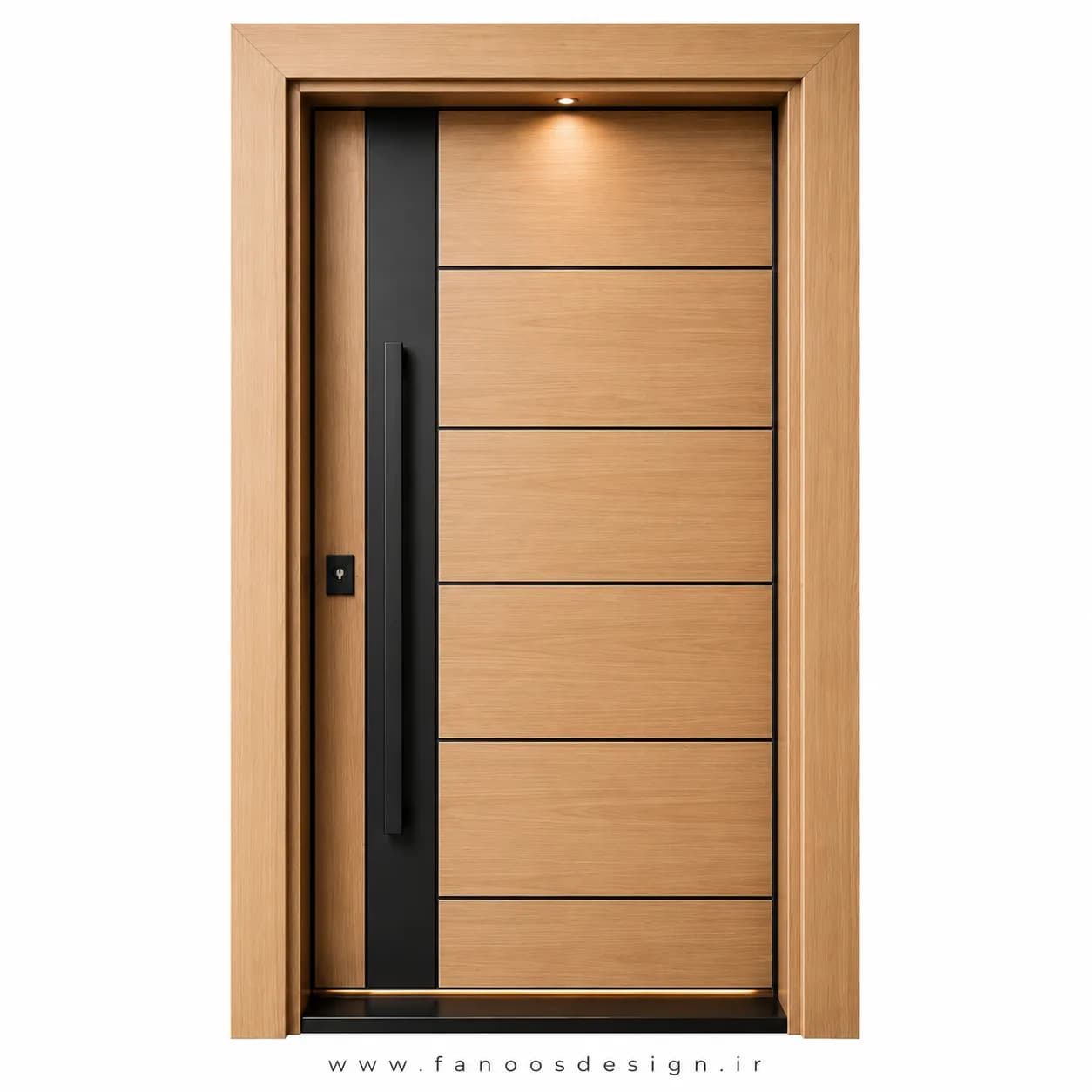 درب مدرن ضد سرقت با طراحی مینممال سایز 120*220 کد 30515 — تصویر ۷