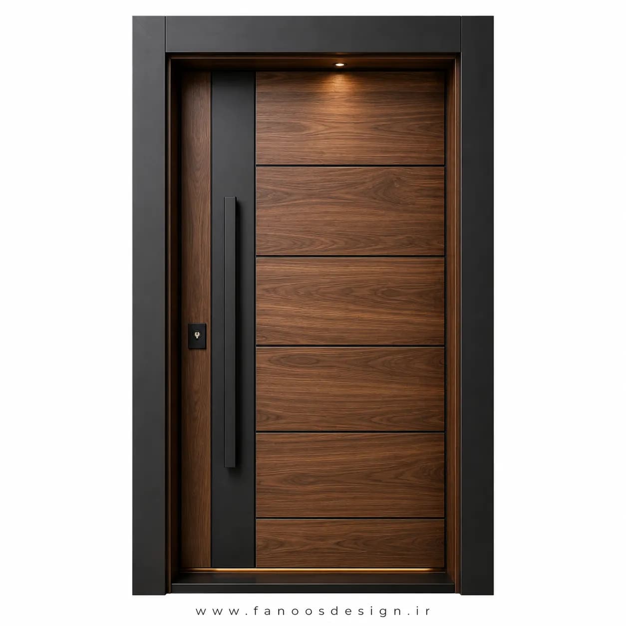 درب مدرن ضد سرقت با طراحی مینممال سایز 120*220 کد 30515 — تصویر ۵