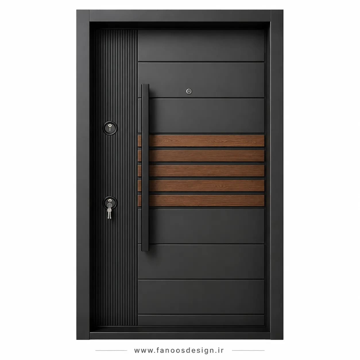 درب ضد سرقت مدرن ترکیبی سایز 120*220 کد 30510