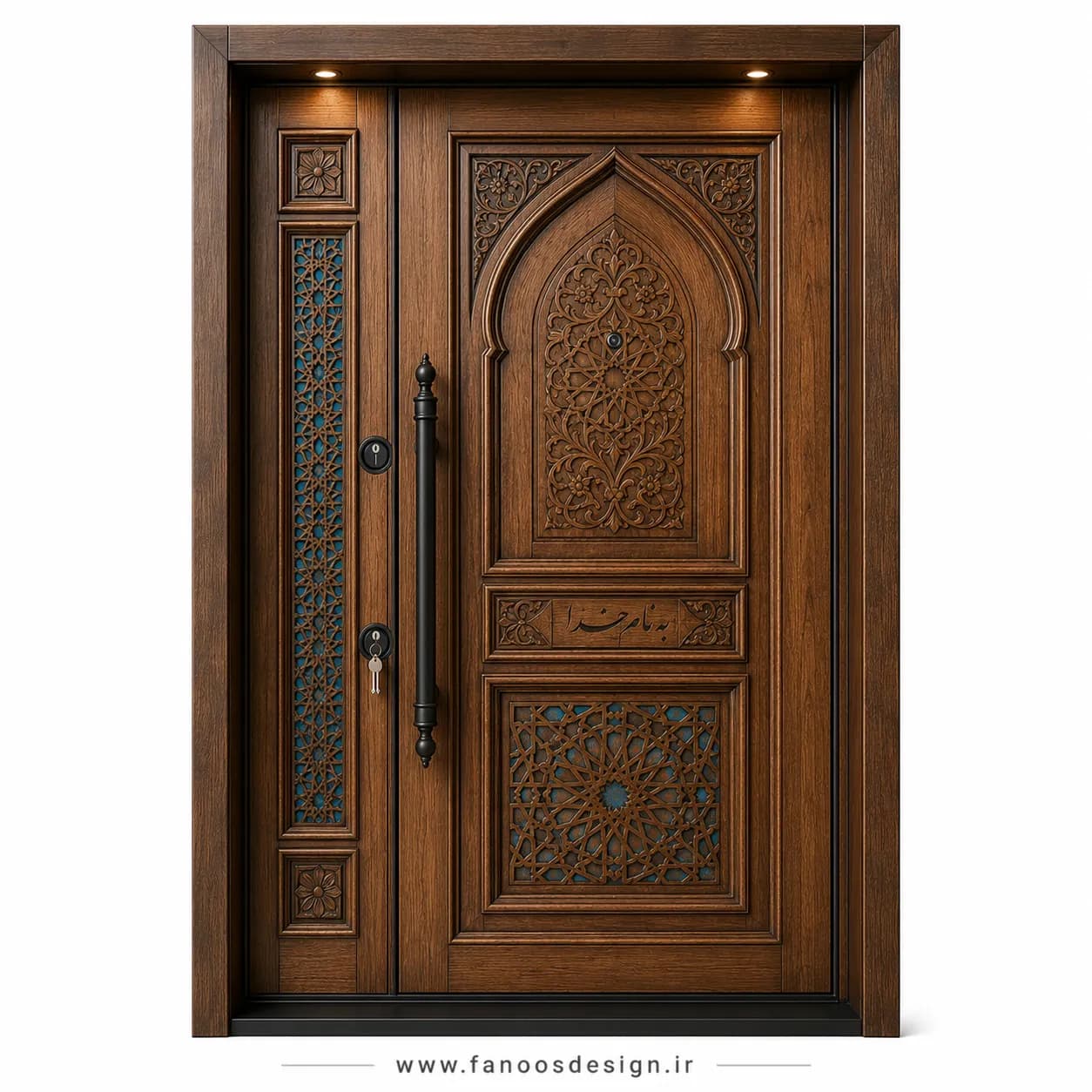 درب ضد سرقت سنتی سبک عربی سایز 140*220 کد 30501