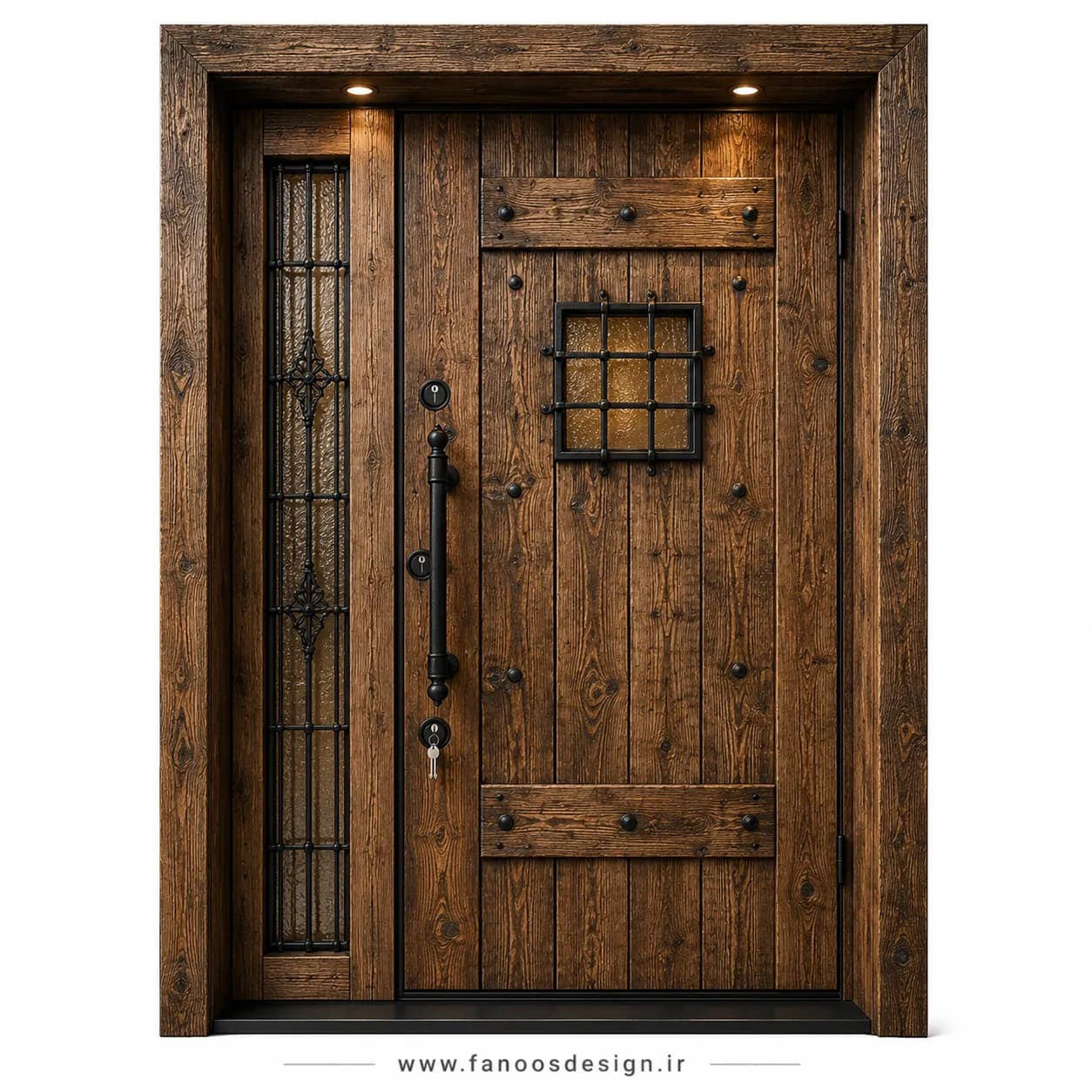 درب ضد سرقت یک و نیم لنگه روستیک سایز 140*220 کد 30500