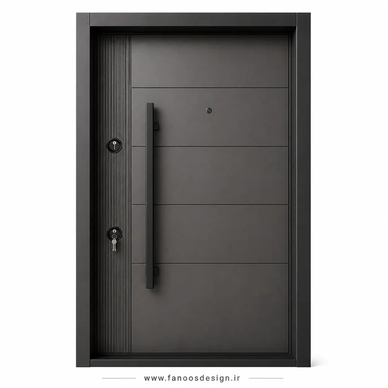درب ضدسرقت طوسی مدرن با رنگ پوششی سایز 120*220 کد 30496