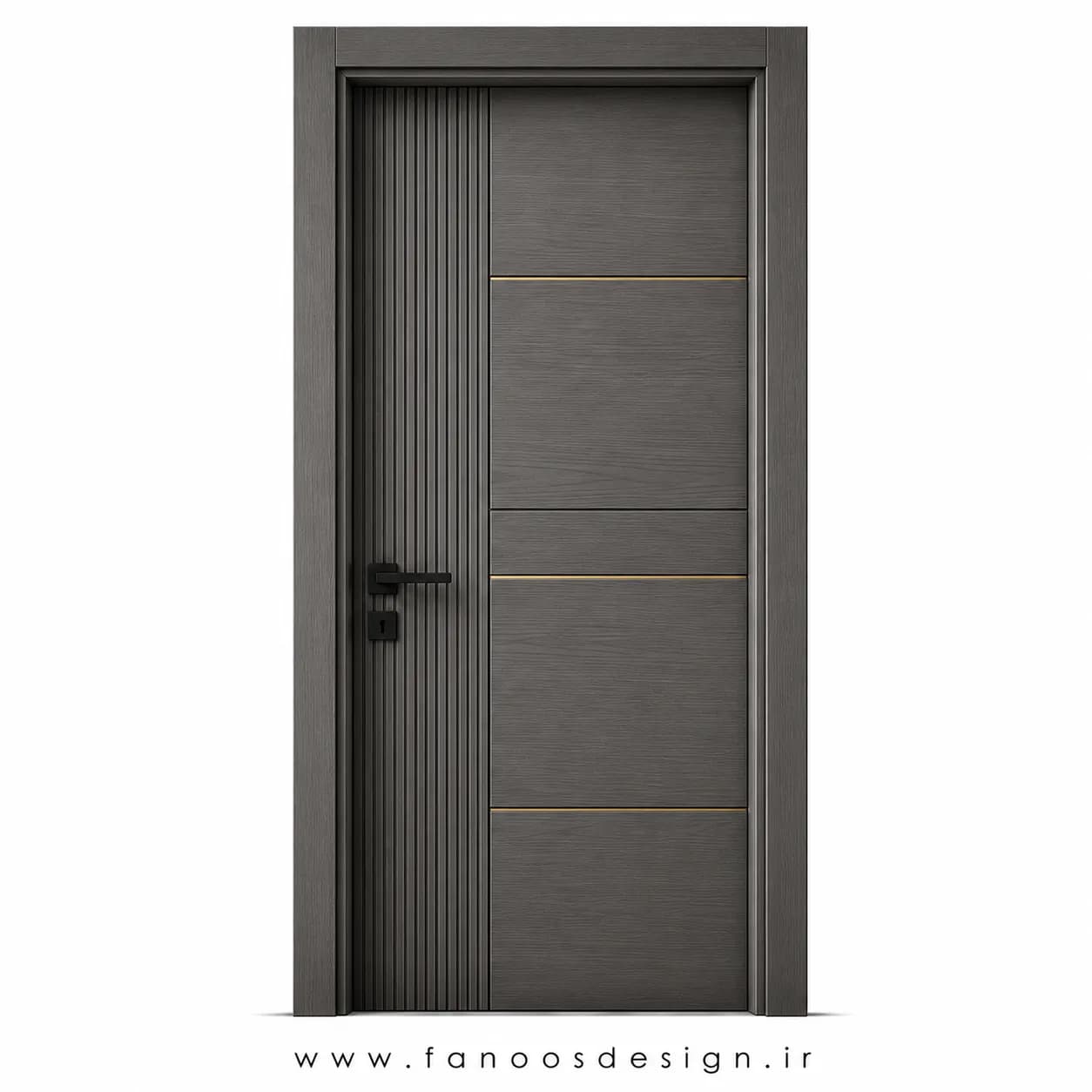 درب اتاق خواب طوسی مدرن ترکیبی کد 30490