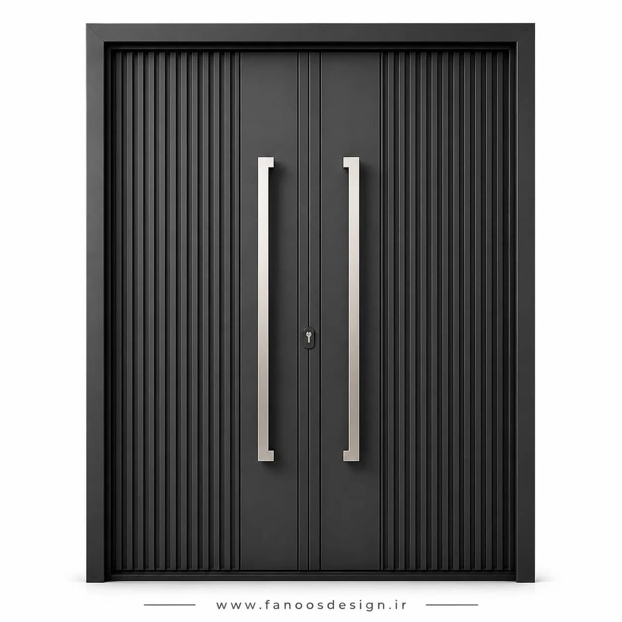 درب فلزی دولنگه لابی مدرن مدل کیت کتی کد 30422